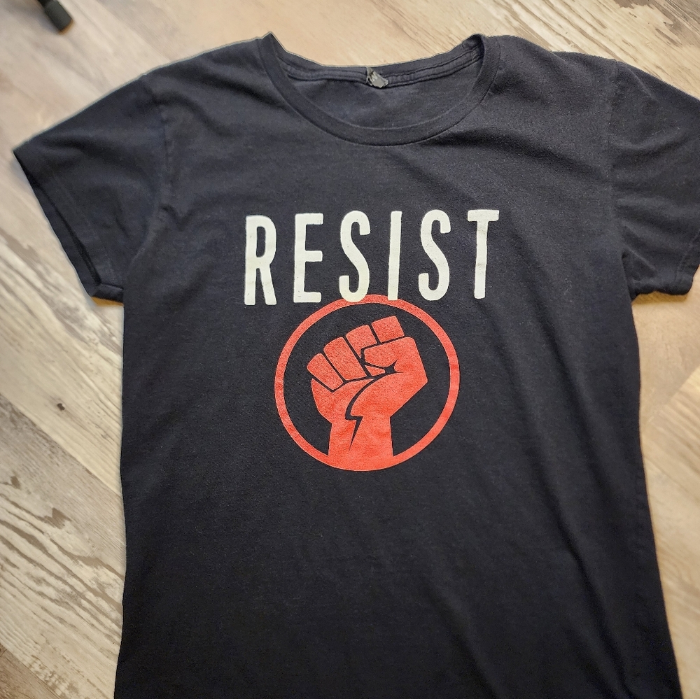 Resist womens t-shirt